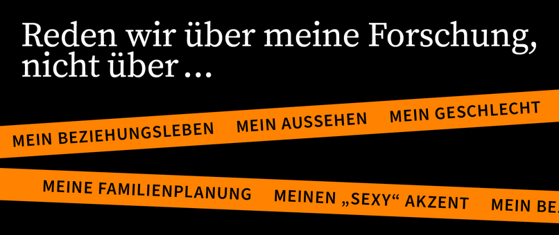 Kampagnensujet mit orangen Absperrbändern. Über den Bändern steht 